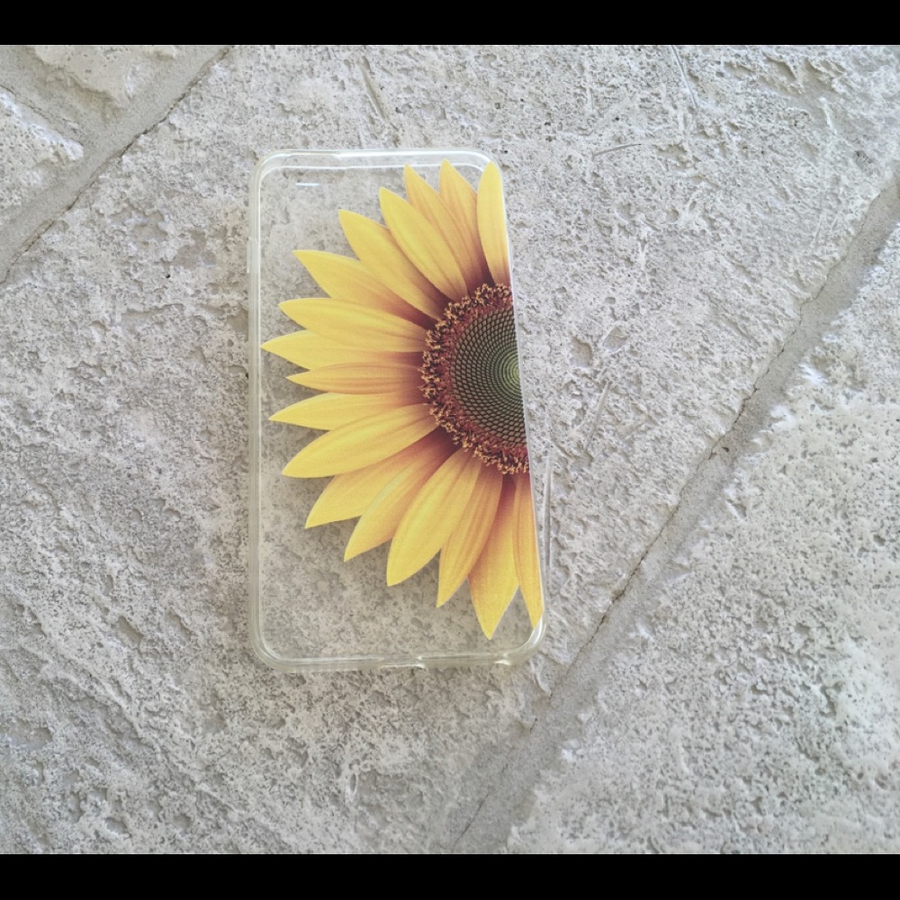NEW IPHONE CASE W HALF SUNFLOWER DESIGN, ALL SIZES - Picture 2 of 4